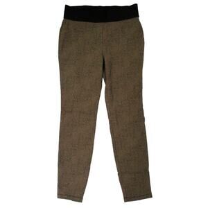 Soft Surroundings Leggings Womens Medium Animal Print Brown Black 2AB10 31x29